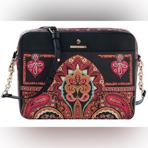 Spartina 449 Midnight Coral Embroidered Crossbody